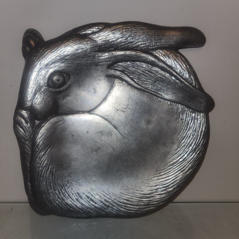1988 Arthur Court Designs Bunny Rabbit Cheese 7"x 7" Plate Serving Dish Easter